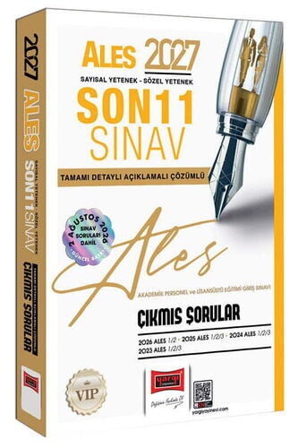 Yargı Yayınları 2027 ALES Sayısal - Sözel Yetenek Son 11 Sınav Tamamı Çözümlü Çıkmış Sorular