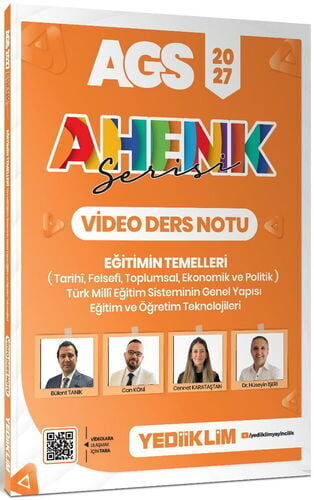 Yediiklim 2027 AGS Ahenk Serisi Eğitimin Temelleri ve Temel Kavramlar Türk Milli Eğitim Sisteminin Genel Yapısı Eğitim ve Öğren