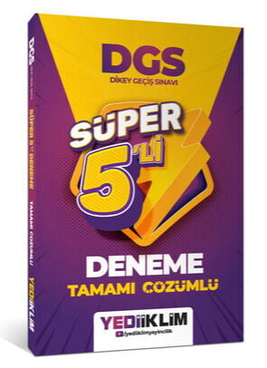 Yediiklim 2027 DGS Tamamı Çözümlü Süper 5'li Deneme