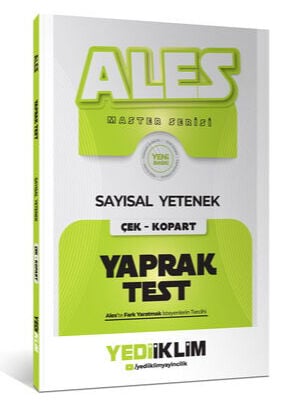 Yediiklim Yayınları 2027 Ales Sayısal  Yetenek Çek Kopart Yaprak Test