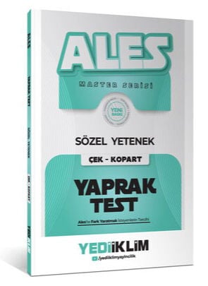 Yediiklim Yayınları 2027 Ales Sözel Yetenek Çek Kopart Yaprak Test