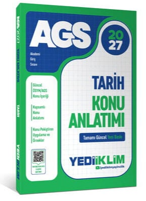 Yediiklim Yayınları 2027 MEB AGS Tarih Konu Anlatımı
