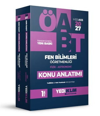 Yediiklim Yayınları 2027 MEB AGS ÖABT Fen Bilimleri Öğretmenliği Konu Anlatımı 2 Cilt