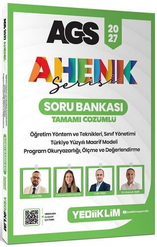 Yediiklim 2027 AGS Ahenk Serisi ÖYT Sınıf Yönetimi TYMM Program Okuryazarlığı Ölçme ve Değerlendirme Tamamı Çözümlü Soru Bankası