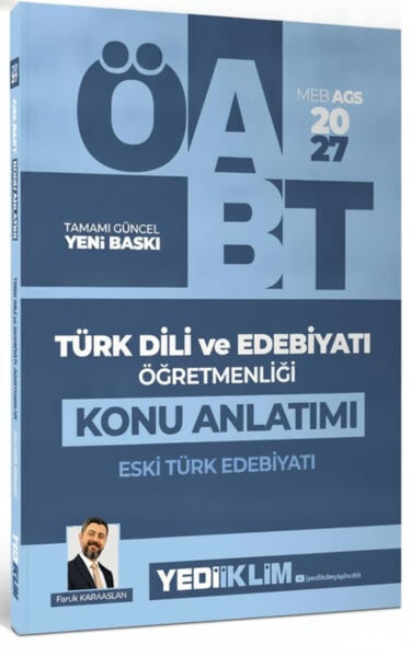 Yediiklim Yayınları 2027 MEB AGS ÖABT Türk Dili ve Edebiyatı Öğretmenliği Eski Türk Edebiyatı Konu Anlatımı