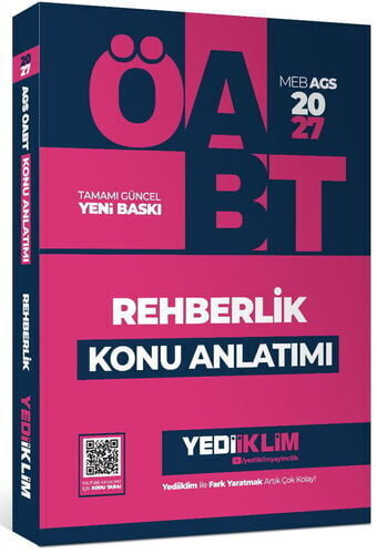 Yediiklim Yayınları 2027 MEB AGS ÖABT Rehberlik Konu Anlatımı