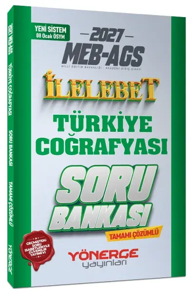 Yönerge 2027 MEB-AGS Türkiye Coğrafyası İlelebet Soru Bankası Çözümlü Yönerge Yayınları