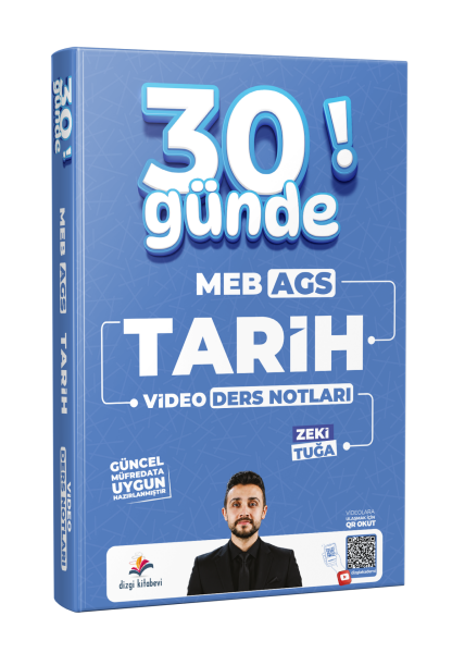Dizgi Kitap 2027 MEB-AGS 30 Günde Tarih Video Ders Notları - Zeki Tuğa